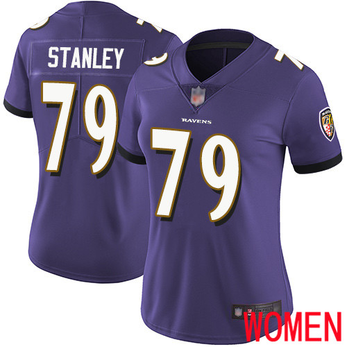 Baltimore Ravens Limited Purple Women Ronnie Stanley Home Jersey NFL Football #79 Vapor Untouchable->women nfl jersey->Women Jersey